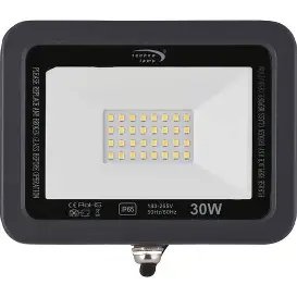 30W PROYECTOR LED SLIM IP65 NEGRO 3000K